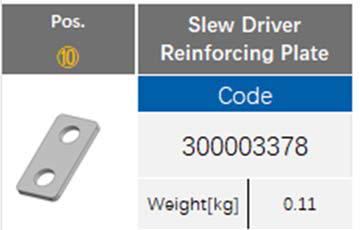 Slew Drive Reinforcing Plate