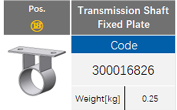Transmission Shaft Fixed Plate