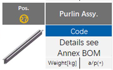 Purlin pre-assemble 1